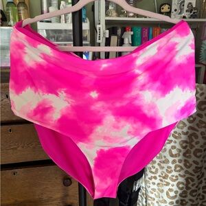 Pink Tie-Dye Bikini Bottom